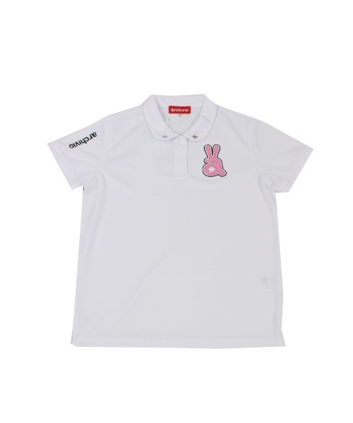 archivio（アルチビオ）の「ゴルフポロシャツ（Ｈ）（ポロシャツ・レディース・ブラック/ホワイト/レッド/ネイビー・L/M/S）」の2枚目の写真