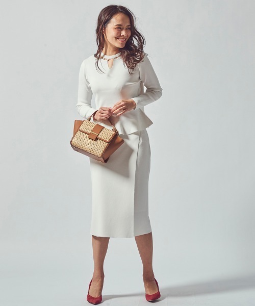 爆安品質は非常に良い の Set Viaggio Viaggio Blu ビアッジョブルー のファッション スカート Blu Up対応 総針ラップ風 タイトスカート スカート スカート