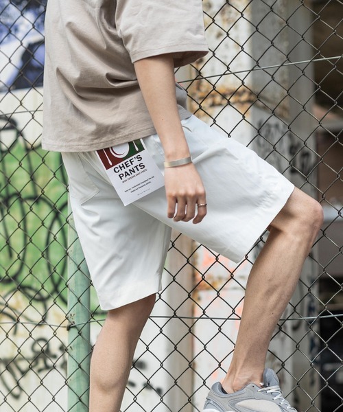 Rocky Monroe（ロッキーモンロー）の「ストレッチツイルショートシェフパンツ（その他パンツ・メンズ・ブラック/ベージュ/ワンウォッシュ/ミント/ブルーグレー/ブルー/オフホワイト/カーキ/ブラウン/ネイビー・S/M/L/XL）」の3枚目の写真