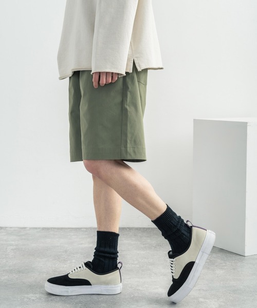 Rocky Monroe（ロッキーモンロー）の「ストレッチツイルショートシェフパンツ（その他パンツ・メンズ・ブラック/ベージュ/ワンウォッシュ/ミント/ブルーグレー/ブルー/オフホワイト/カーキ/ブラウン/ネイビー・S/M/L/XL）」の7枚目の写真