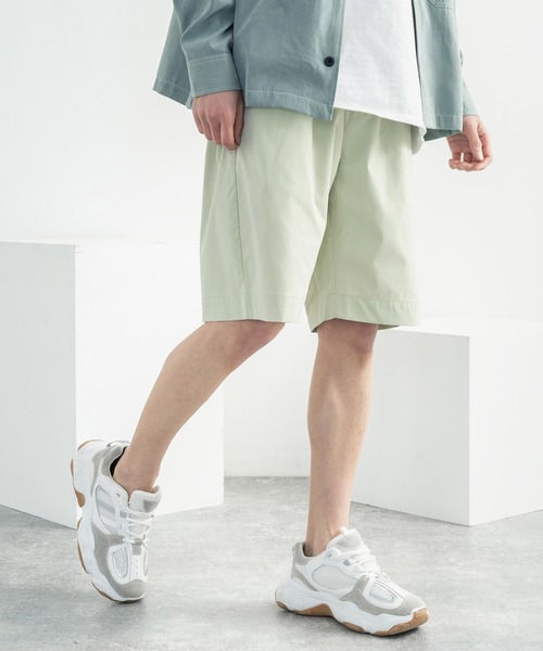 Rocky Monroe（ロッキーモンロー）の「ストレッチツイルショートシェフパンツ（その他パンツ・メンズ・ブラック/ベージュ/ワンウォッシュ/ミント/ブルーグレー/ブルー/オフホワイト/カーキ/ブラウン/ネイビー・S/M/L/XL）」の2枚目の写真