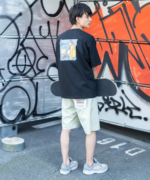 Rocky Monroe（ロッキーモンロー）の「ストレッチツイルショートシェフパンツ（その他パンツ・メンズ・ブラック/ベージュ/ワンウォッシュ/ミント/ブルーグレー/ブルー/オフホワイト/カーキ/ブラウン/ネイビー・S/M/L/XL）」の14枚目の写真