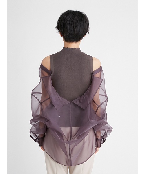 FRAY I.D（フレイアイディー）の「シャツレイヤードニット（シャツ