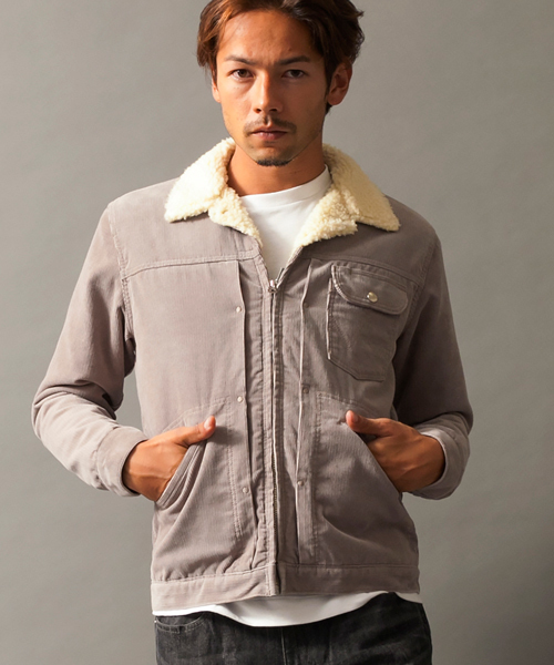 BEAUTY&YOUTH UNITED ARROWS（ビューティーアンドユースユナイテッドアローズ）の「【別注】＜Wrangler＞ BOA JKT/アウター ◆（ブルゾン・メンズ・ライトグレー/ブラック・LARGE/MEDIUM/SMALL）」の12枚目の写真