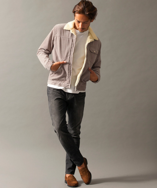 BEAUTY&YOUTH UNITED ARROWS（ビューティーアンドユースユナイテッドアローズ）の「【別注】＜Wrangler＞ BOA JKT/アウター ◆（ブルゾン・メンズ・ライトグレー/ブラック・LARGE/MEDIUM/SMALL）」の13枚目の写真