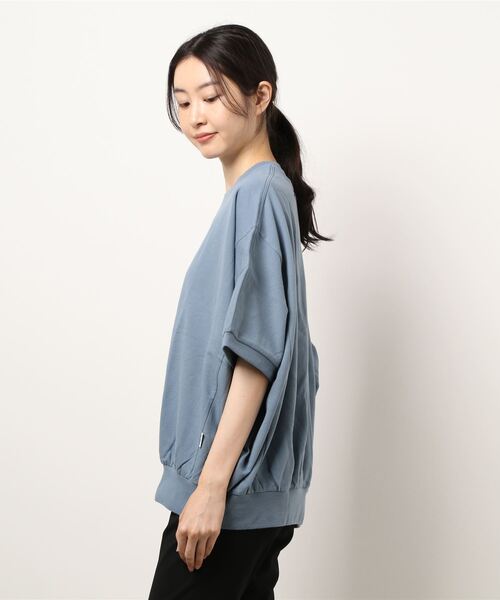 FILA（フィラ）の「【FILA】裾ロゴTシャツ（Tシャツ/カットソー・レディース・ブラック/オフホワイト/サックスブルー・L/M）」の7枚目の写真