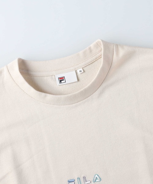 FILA（フィラ）の「【FILA】裾ロゴTシャツ（Tシャツ/カットソー・レディース・ブラック/オフホワイト/サックスブルー・L/M）」の14枚目の写真