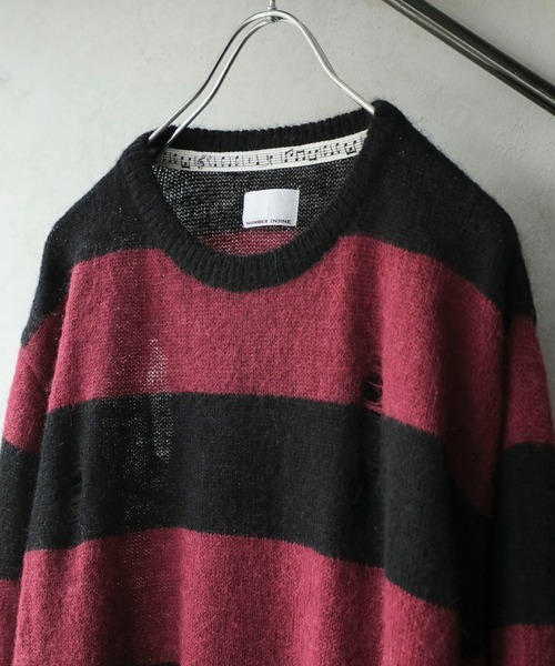 STUDIOUS SELECT(ステュディオスセレクト)の「【NUMBER(N)INE】EX.Damage mohair knit(ニット/セーター・メンズ・グレー/ブラック/バーガンディー/カーキ・1/2/3)」の8枚目の写真