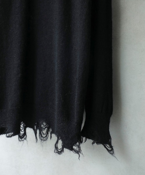 STUDIOUS SELECT(ステュディオスセレクト)の「【NUMBER(N)INE】EX.Damage mohair knit(ニット/セーター・メンズ・グレー/ブラック/バーガンディー/カーキ・1/2/3)」の9枚目の写真