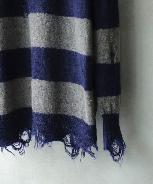 STUDIOUS SELECT(ステュディオスセレクト)の「【NUMBER(N)INE】EX.Damage mohair knit(ニット/セーター・メンズ・グレー/ブラック/バーガンディー/カーキ・1/2/3)」の10枚目の写真