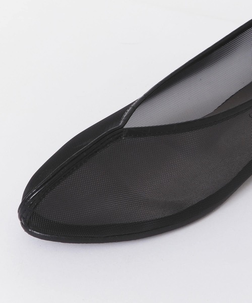 RODE SKO（ロデスコ）の「『MADE IN JAPAN』ELLEKE チュールフラットシューズ（バレエシューズ・レディース・ブラウン/アイボリー/ブラック・38/36/37）」の5枚目の写真