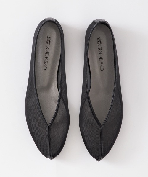 RODE SKO（ロデスコ）の「『MADE IN JAPAN』ELLEKE チュールフラットシューズ（バレエシューズ・レディース・ブラウン/アイボリー/ブラック・38/36/37）」の12枚目の写真