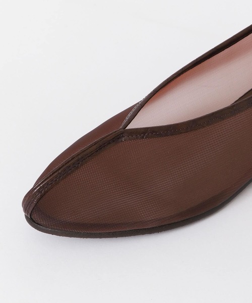 RODE SKO（ロデスコ）の「『MADE IN JAPAN』ELLEKE チュールフラットシューズ（バレエシューズ・レディース・ブラウン/アイボリー/ブラック・38/36/37）」の9枚目の写真