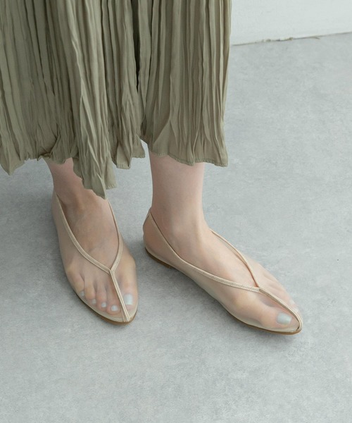 RODE SKO（ロデスコ）の「『MADE IN JAPAN』ELLEKE チュールフラットシューズ（バレエシューズ・レディース・ブラウン/アイボリー/ブラック・38/36/37）」の10枚目の写真