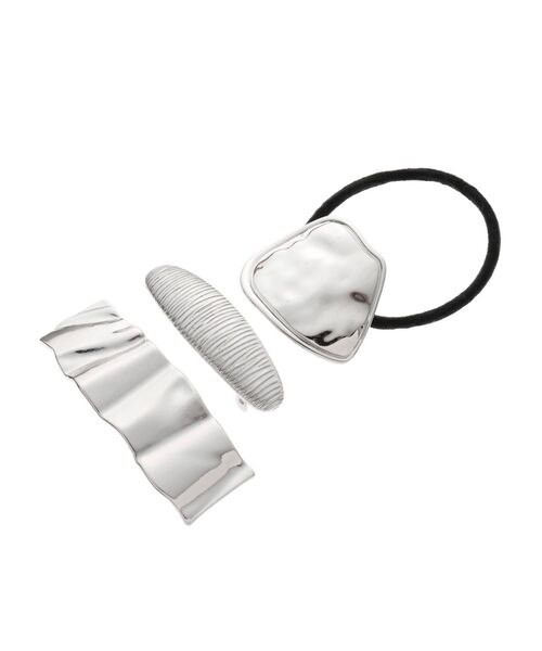 MURUA（ムルーア）の「MIXメタルヘアジュエリー（ヘアゴム・レディース・シルバー・FREE）」の3枚目の写真