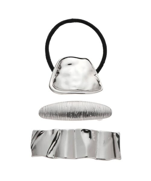 MURUA（ムルーア）の「MIXメタルヘアジュエリー（ヘアゴム・レディース・シルバー・FREE）」の5枚目の写真