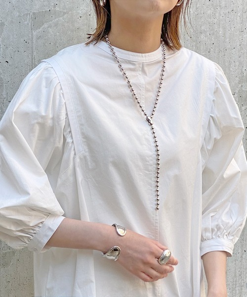 Marient（マリエント）の「Stainless Ball Chain Necklace(Long)（ネックレス・レディース・シルバー・FREE）」の4枚目の写真