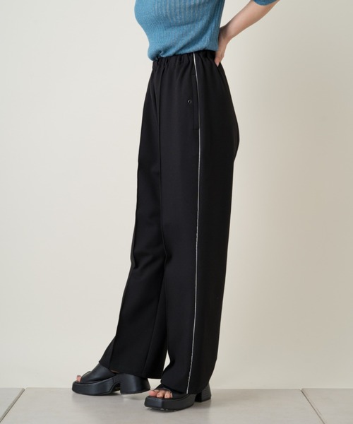 Kastane（カスタネ）の「【WHIMSIC】パイピングトラックパンツ（その他パンツ・レディース・ブラック/ボルドー/グリーン・FREE）」の19枚目の写真