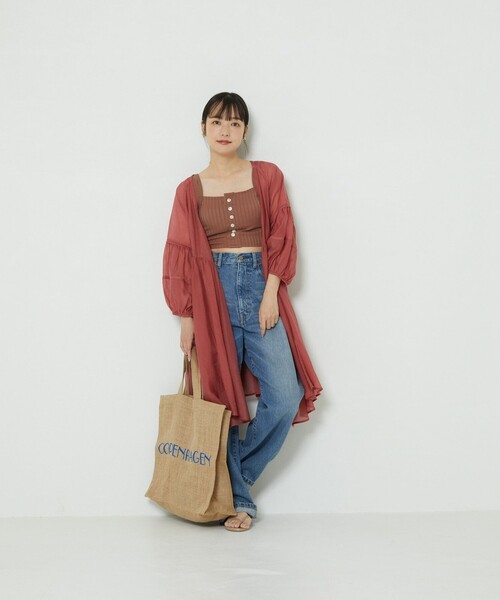 FREAK'S STORE(フリークスストア)の「シアーカシュクールミニワンピース(シャツワンピース・レディース・ブラック/サックスブルー/ピンク・フリ-)」の17枚目の写真