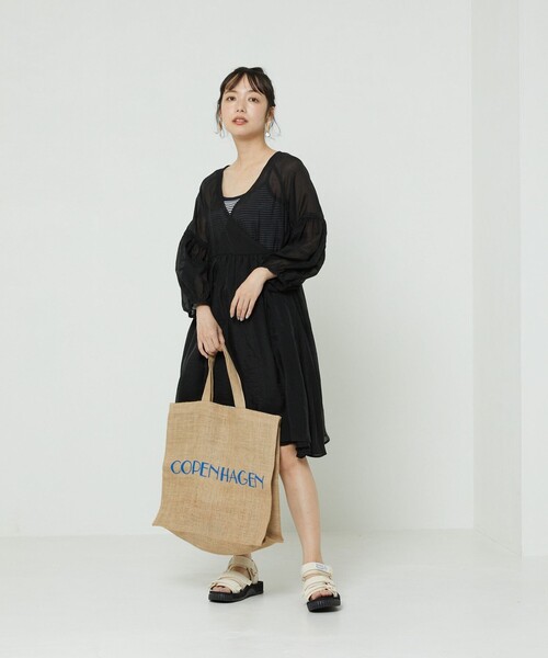 FREAK'S STORE(フリークスストア)の「シアーカシュクールミニワンピース(シャツワンピース・レディース・ブラック/サックスブルー/ピンク・フリ-)」の22枚目の写真