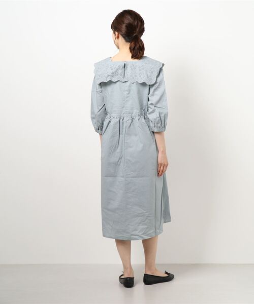 ehka sopo（エヘカソポ）の「総レーススクエアワンピース（ワンピース・レディース・ミント/ベージュ/ブラック・ﾌﾘ-）」の5枚目の写真