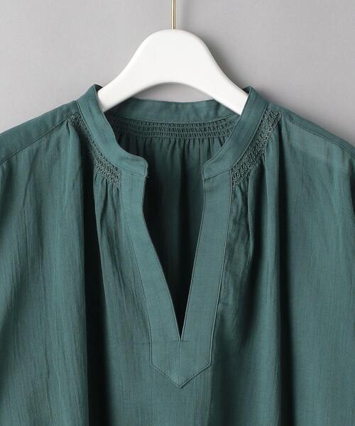 BEAUTY&YOUTH UNITED ARROWS（ビューティーアンドユースユナイテッドアローズ）の「BY アムンゼンスキッパー5分袖ブラウス -ウォッシャブル-（シャツ/ブラウス・レディース・ホワイト/ダークグレー/コバルトブルー・FREE）」の17枚目の写真