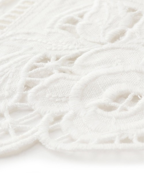 JOURNAL STANDARD relume（ジャーナルスタンダード　レリューム）の「リネンカットワーク刺繍付け襟（その他小物・レディース・ホワイト・FREE）」の5枚目の写真