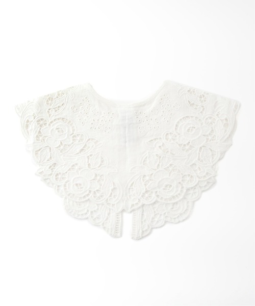 JOURNAL STANDARD relume（ジャーナルスタンダード　レリューム）の「リネンカットワーク刺繍付け襟（その他小物・レディース・ホワイト・FREE）」の2枚目の写真