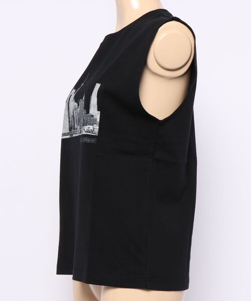 SHEL'TTER ORIGINAL(シェルターオリジナル)の「【SHEL’TTER×KING STREET SOUNDS】Manhattan Love Tシャツ(タンクトップ・レディース・ブラック・FREE)」の3枚目の写真