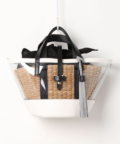 ikot(イコット)の「【ikot】NEW PVC バンカン(トートバッグ・レディース・ホワイト/ブラック・FREE)」の12枚目の写真