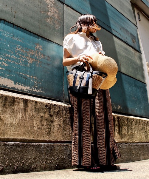 ikot(イコット)の「【ikot】NEW PVC バンカン(トートバッグ・レディース・ホワイト/ブラック・FREE)」の4枚目の写真