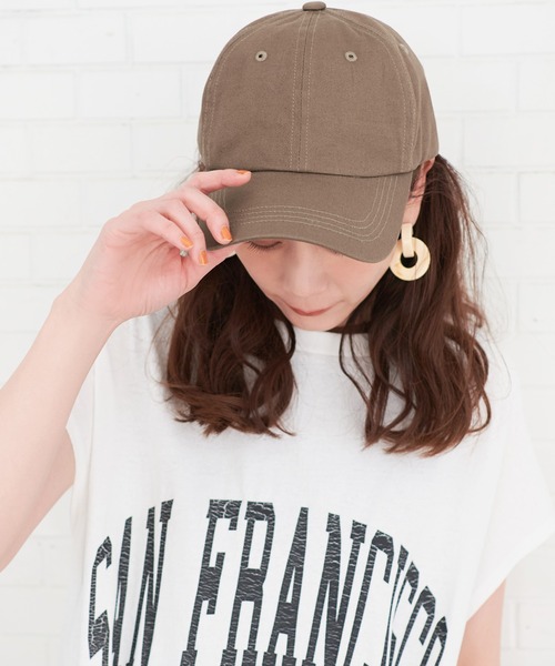 coca（coca）（コカ）の「シンプルキャップ（キャップ・レディース・ブラック/ベージュ/ブラウン・ONE SIZE）」の2枚目の写真