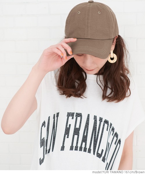 coca（coca）（コカ）の「シンプルキャップ（キャップ・レディース・ブラック/ベージュ/ブラウン・ONE SIZE）」の6枚目の写真