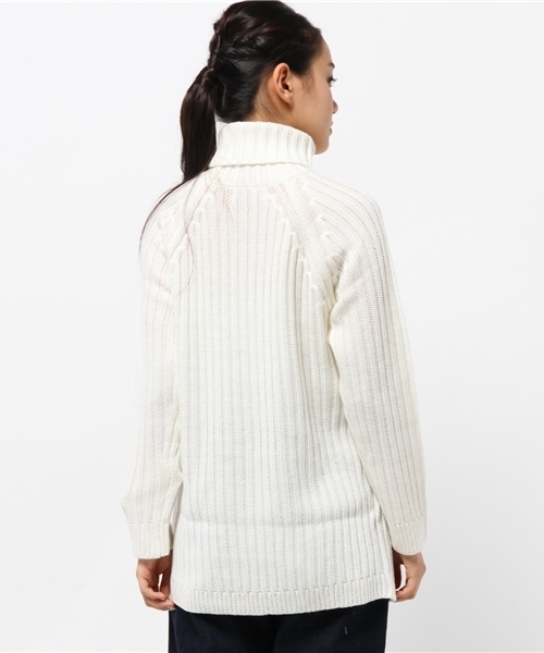 WEGO（ウィゴー）の「WEGO/リブタートルチュニック（ニット/セーター・レディース・ライトグレー/ナチュラル/ホワイト・FREE）」の11枚目の写真