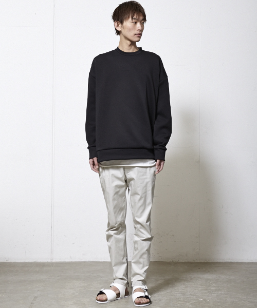 MIDWEST(ミッドウエスト)の「DISCOVERED×MIDWEST 別注クルーオーバーサイズプルオーバー(Tシャツ/カットソー・メンズ・ホワイト/ブラック・FREE)」の9枚目の写真