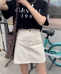 KOR（ケーオーアール）の「カラーデニムスカート（スカート）」