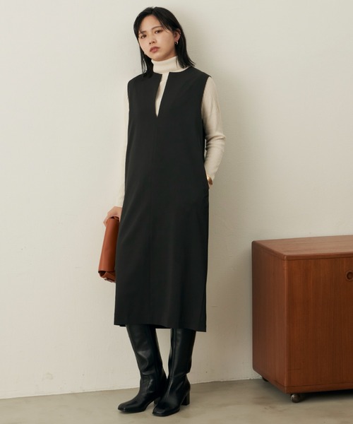 Aunt Marie's(アントマリーズ)の「深スリットジャンスカ(ワンピース・レディース・ブラウン/ネイビー/ブラック・FREE)」の11枚目の写真