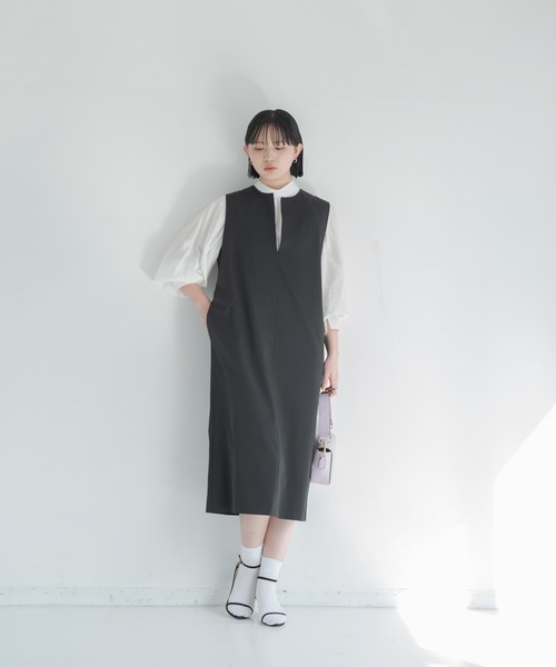 深スリットジャンスカ