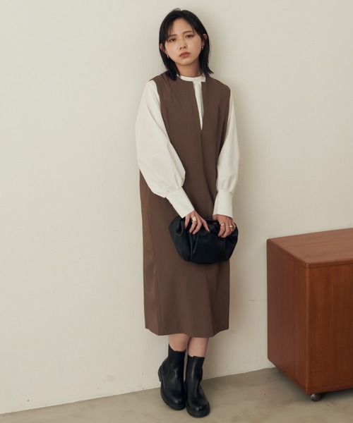 深スリットジャンスカ