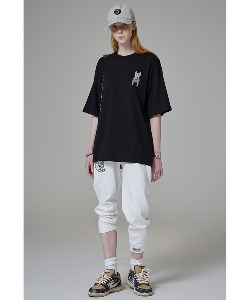 LIFE WORK（ライフワーク）の「『LIFE WORK/ライフワーク』Silicone Radog Short Sleeve T-shirt/フレンチブルドッグワンポイント 半袖Ｔシャツ（Tシャツ/カットソー・メンズ・ホワイト/ブラック・M/L）」の21枚目の写真