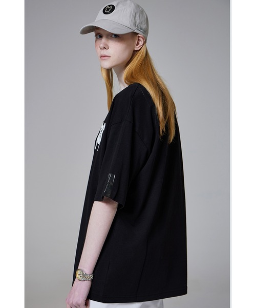 LIFE WORK（ライフワーク）の「『LIFE WORK/ライフワーク』Silicone Radog Short Sleeve T-shirt/フレンチブルドッグワンポイント 半袖Ｔシャツ（Tシャツ/カットソー・メンズ・ホワイト/ブラック・M/L）」の3枚目の写真