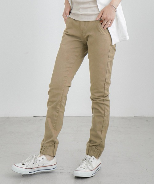 Fashion Letter（ファッションレター）の「コットンツイルスキニーパンツ（チノパンツ・レディース・ベージュ/カーキ/ブラック・M/L/LL/3L/4L）」の17枚目の写真