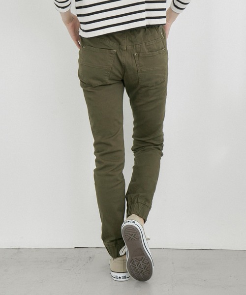 Fashion Letter（ファッションレター）の「コットンツイルスキニーパンツ（チノパンツ・レディース・ベージュ/カーキ/ブラック・M/L/LL/3L/4L）」の9枚目の写真