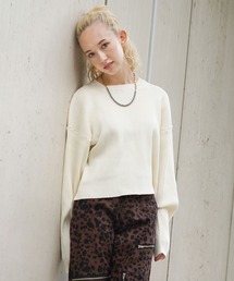 X-girl | CROPPED KNIT TOP(ニット/セーター)