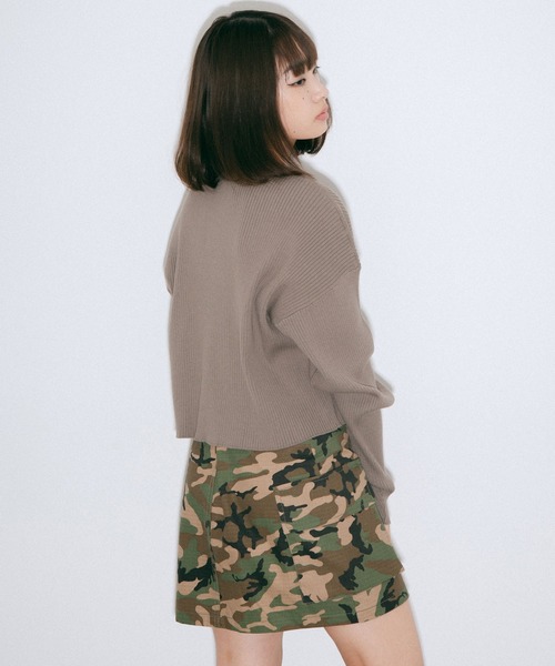 セール】CROPPED KNIT TOP（ニット/セーター）｜X-girl