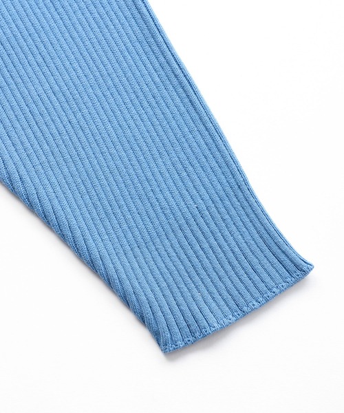 X-girl（エックスガール）の「CROPPED KNIT TOP（ニット/セーター・レディース・ホワイト/ライトブルー/チャコール・ONE SIZE）」の15枚目の写真