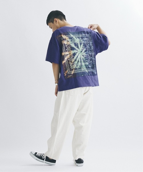 JOURNAL STANDARD(ジャーナルスタンダード)の「【ELEPHANT BRAND×JS / エレファントブランド】別注 バンダナバックTシャツ(Tシャツ/カットソー・メンズ・ホワイト/ホワイト系その他/ライトグレー/ブラック系その他/コバルトブルー/ラベンダー/オレンジ・LARGE/MEDIUM)」の7枚目の写真