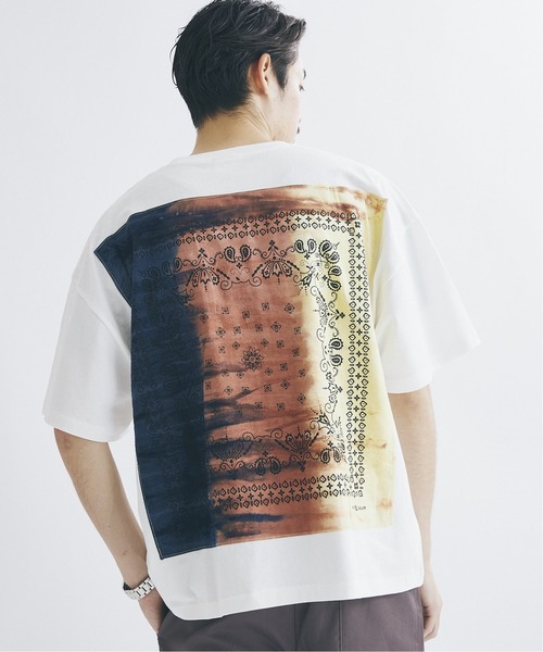 JOURNAL STANDARD(ジャーナルスタンダード)の「【ELEPHANT BRAND×JS / エレファントブランド】別注 バンダナバックTシャツ(Tシャツ/カットソー・メンズ・ホワイト/ホワイト系その他/ライトグレー/ブラック系その他/コバルトブルー/ラベンダー/オレンジ・LARGE/MEDIUM)」の3枚目の写真