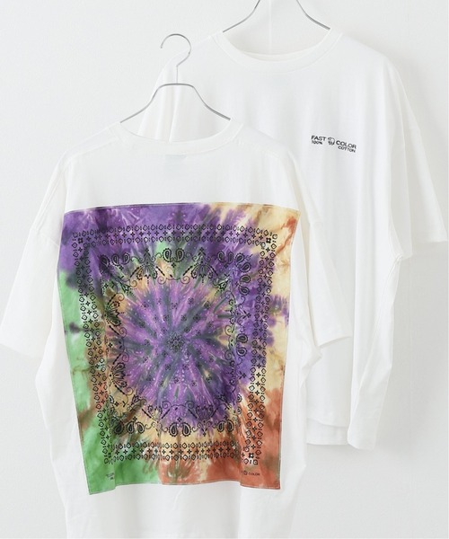 JOURNAL STANDARD(ジャーナルスタンダード)の「【ELEPHANT BRAND×JS / エレファントブランド】別注 バンダナバックTシャツ(Tシャツ/カットソー・メンズ・ホワイト/ホワイト系その他/ライトグレー/ブラック系その他/コバルトブルー/ラベンダー/オレンジ・LARGE/MEDIUM)」の2枚目の写真