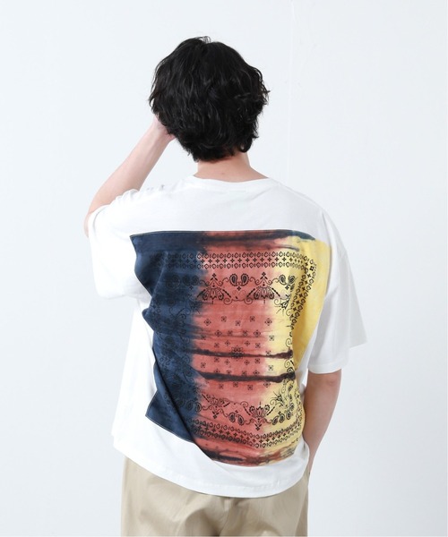 JOURNAL STANDARD(ジャーナルスタンダード)の「【ELEPHANT BRAND×JS / エレファントブランド】別注 バンダナバックTシャツ(Tシャツ/カットソー・メンズ・ホワイト/ホワイト系その他/ライトグレー/ブラック系その他/コバルトブルー/ラベンダー/オレンジ・LARGE/MEDIUM)」の18枚目の写真